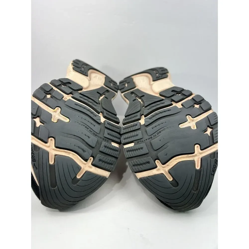 Brooks Ghost 14 Womens‎ Sz 10.5 Black Pink Running Shoes 1203561B026 Sneakers